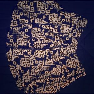 Black and white Aztec skirt